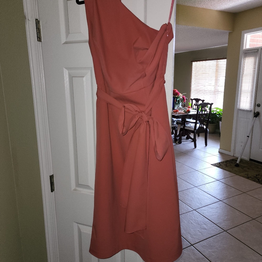 Eva Mendes One Shoulder Dress